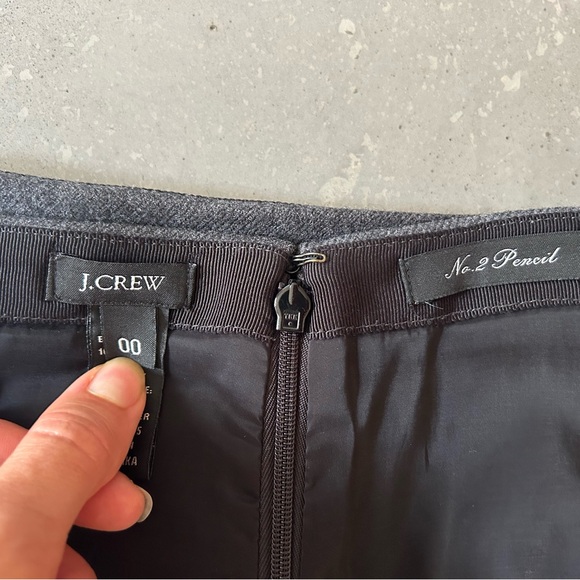 J Crew | No. 2 Pencil Skirt in Charcoal Gray - Picture 3 of 4